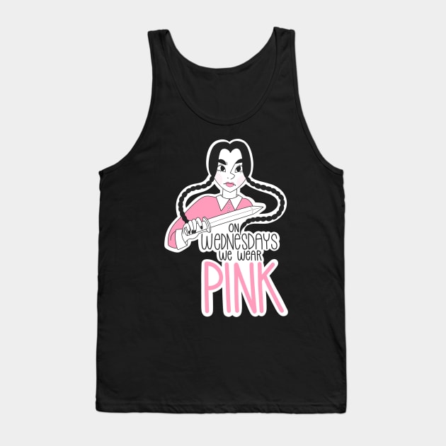 On Wednesdays We Wear Pink Tank Top by Andyn